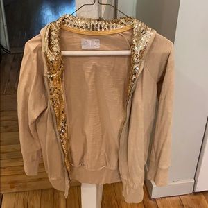 Sequined hoodie